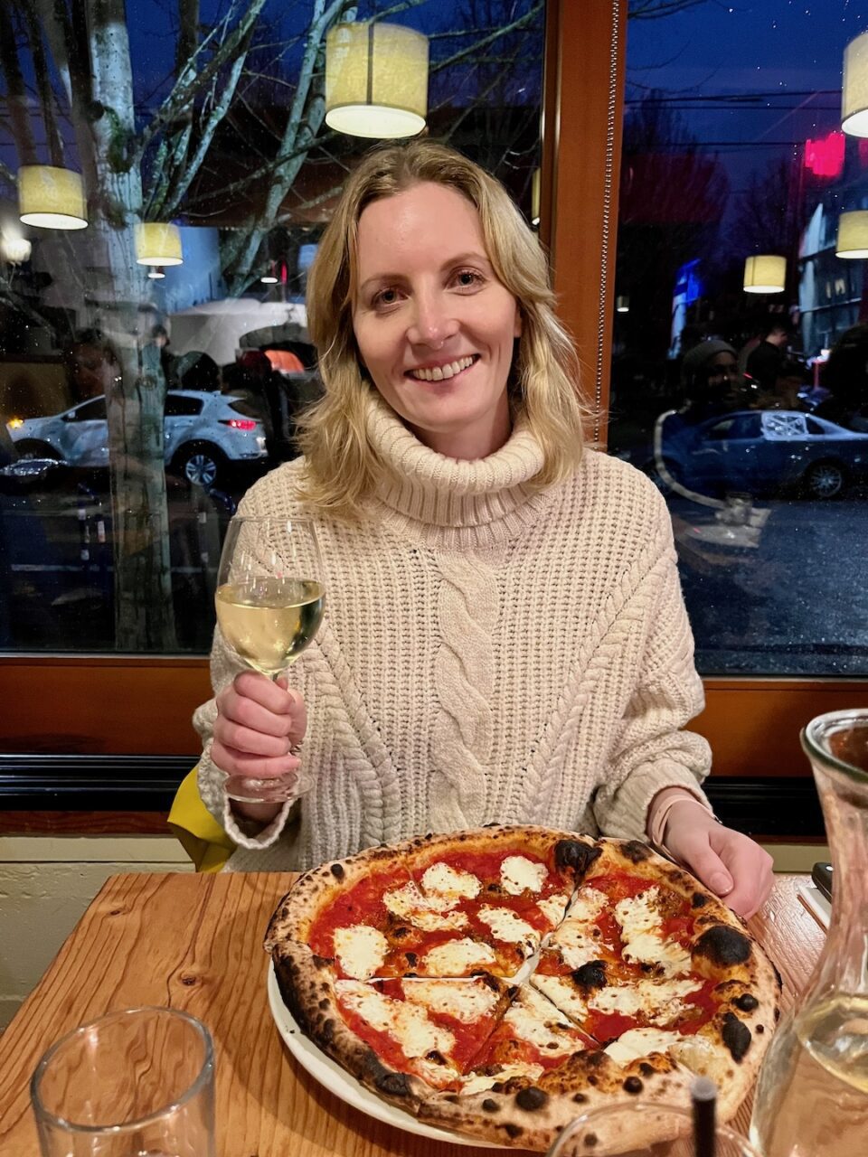 The pizza from Ken’s Artisan Pizza is a classic done right