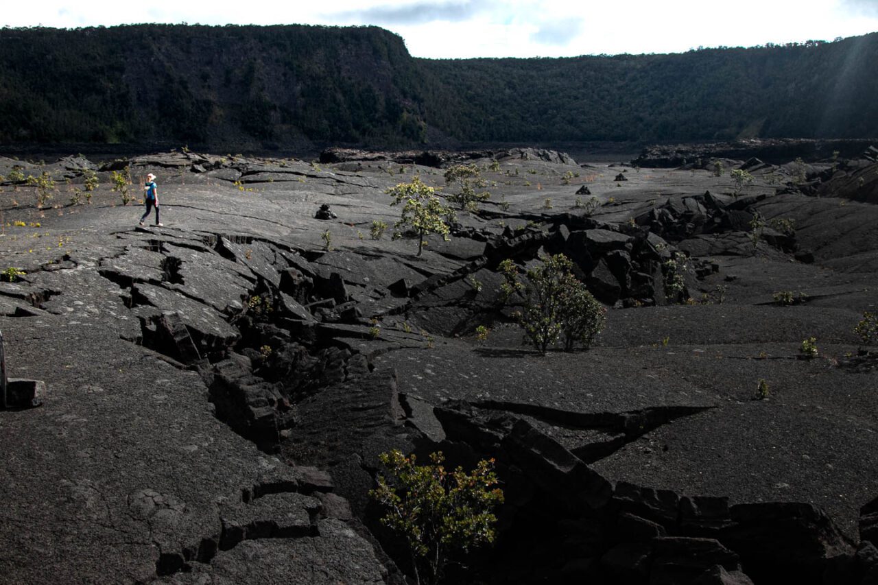 Hawaiʻi Volcanoes NP blew my mind-walking on recent lava feels unreal