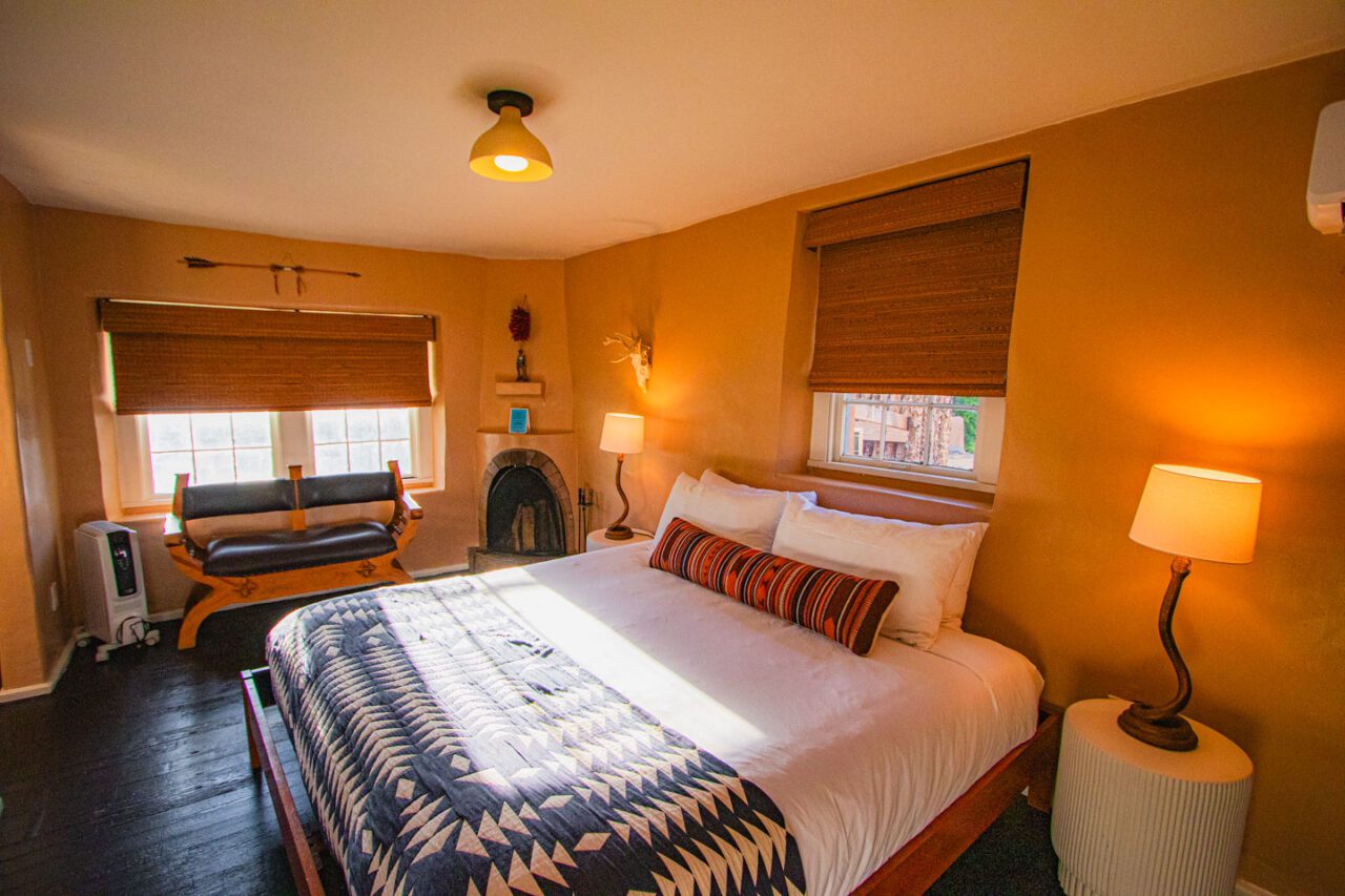 Upstairs king size bed… slightly different than I thought