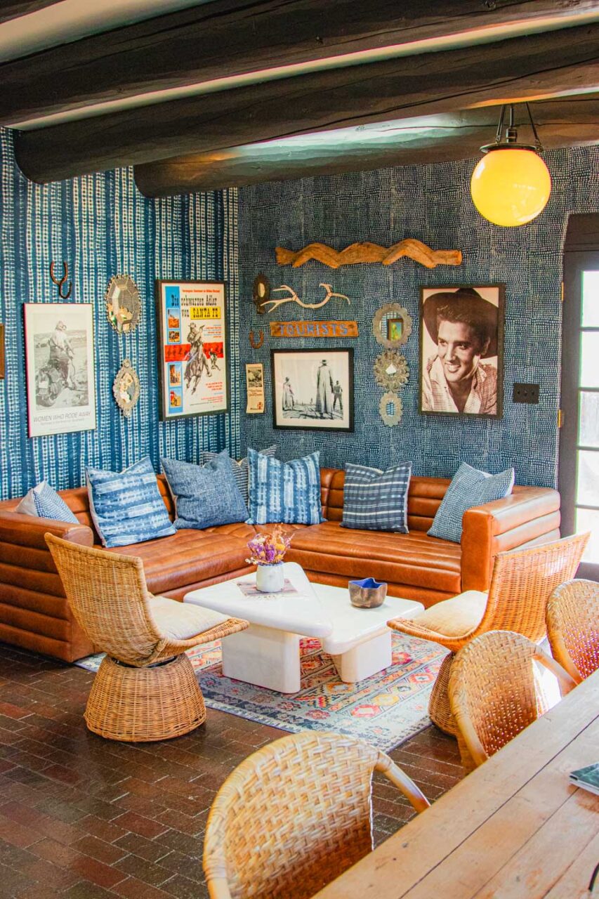 Where history and modern vibes meet - Pueblo Bonito Inn lobby