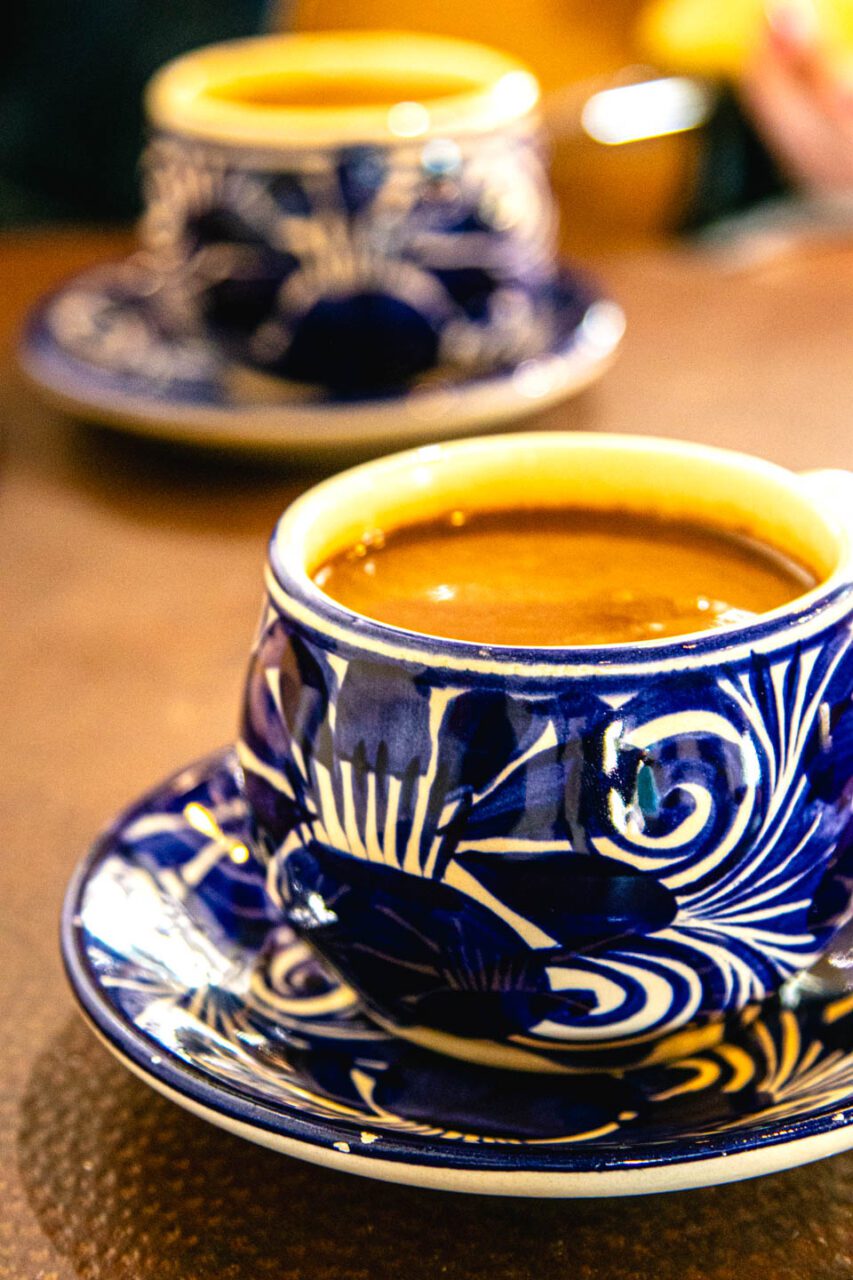 Two cups of hot chocolate - the magic of Santa Fe in a mug