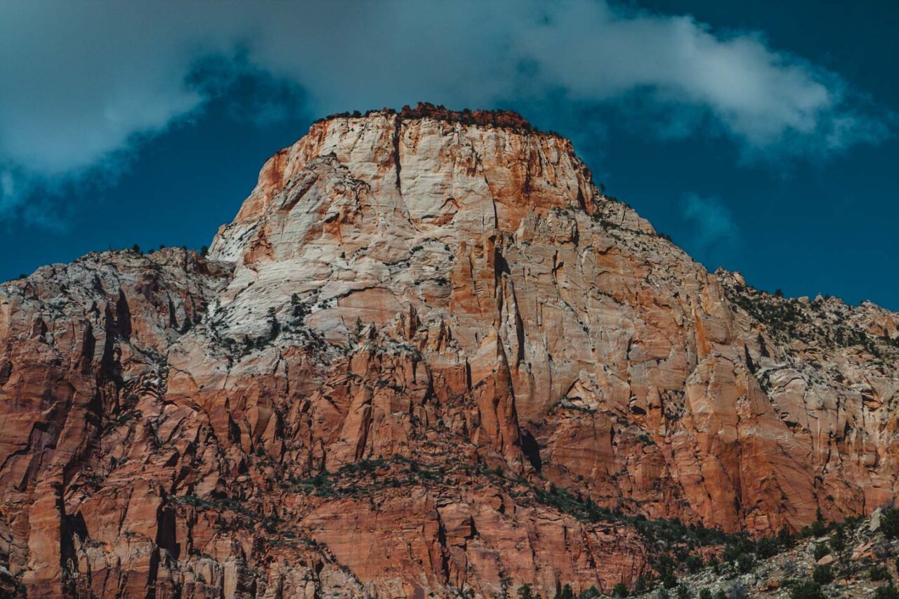 Monumental walls of Zion remind us how small humans are compared to nature
