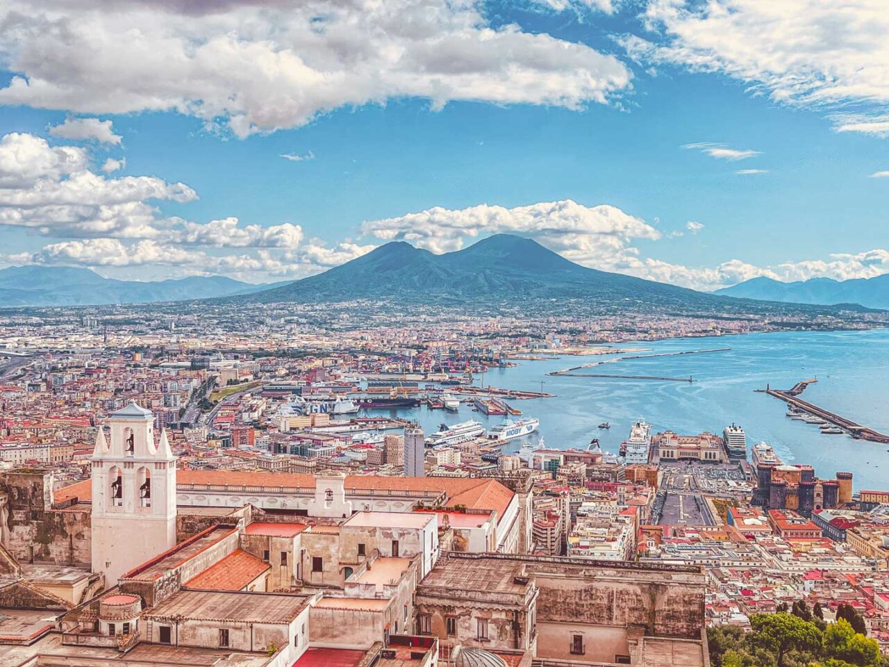 The view from Castel Sant’Elmo is a classic - the Bay of Naples and Mount Vesuvius in full glory