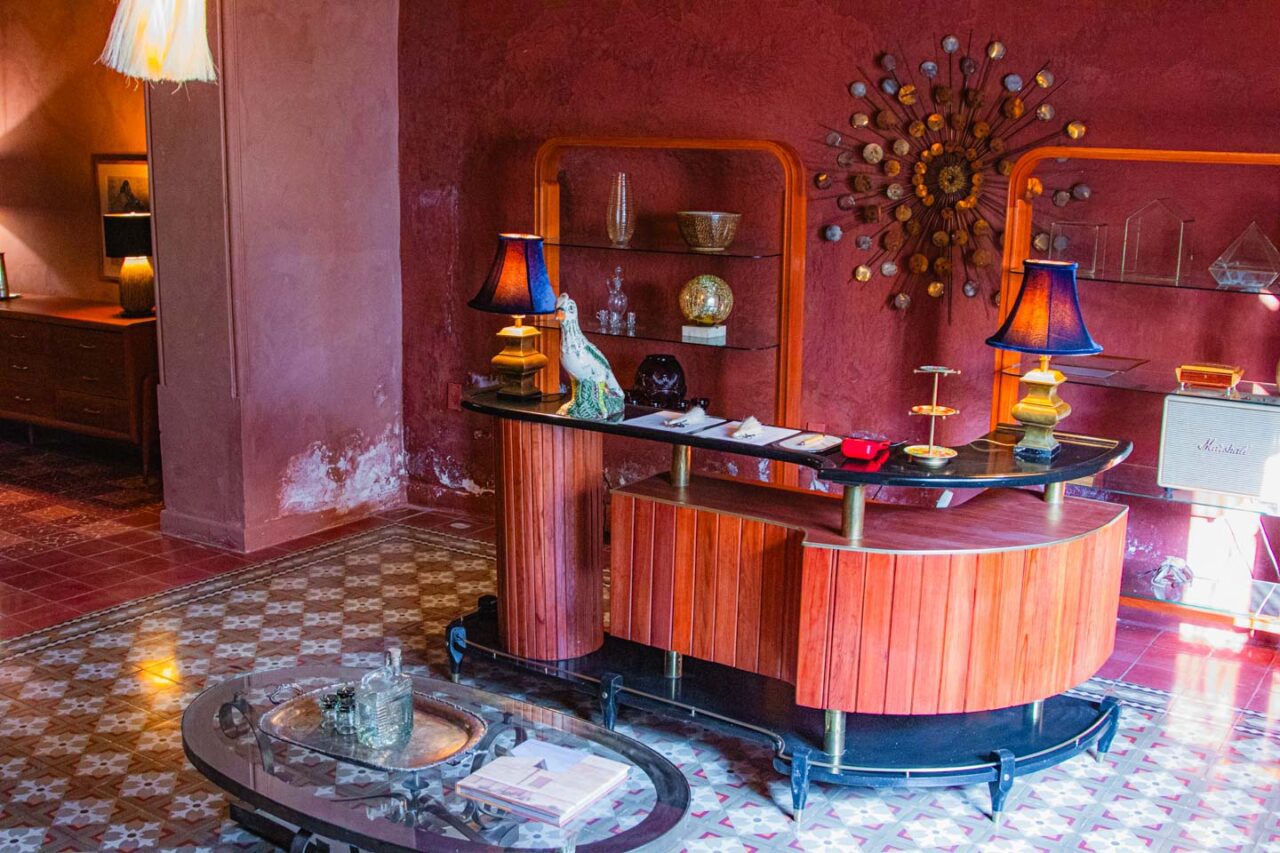 The common area in the boutique hotel Casa Arrona Oaxaca.