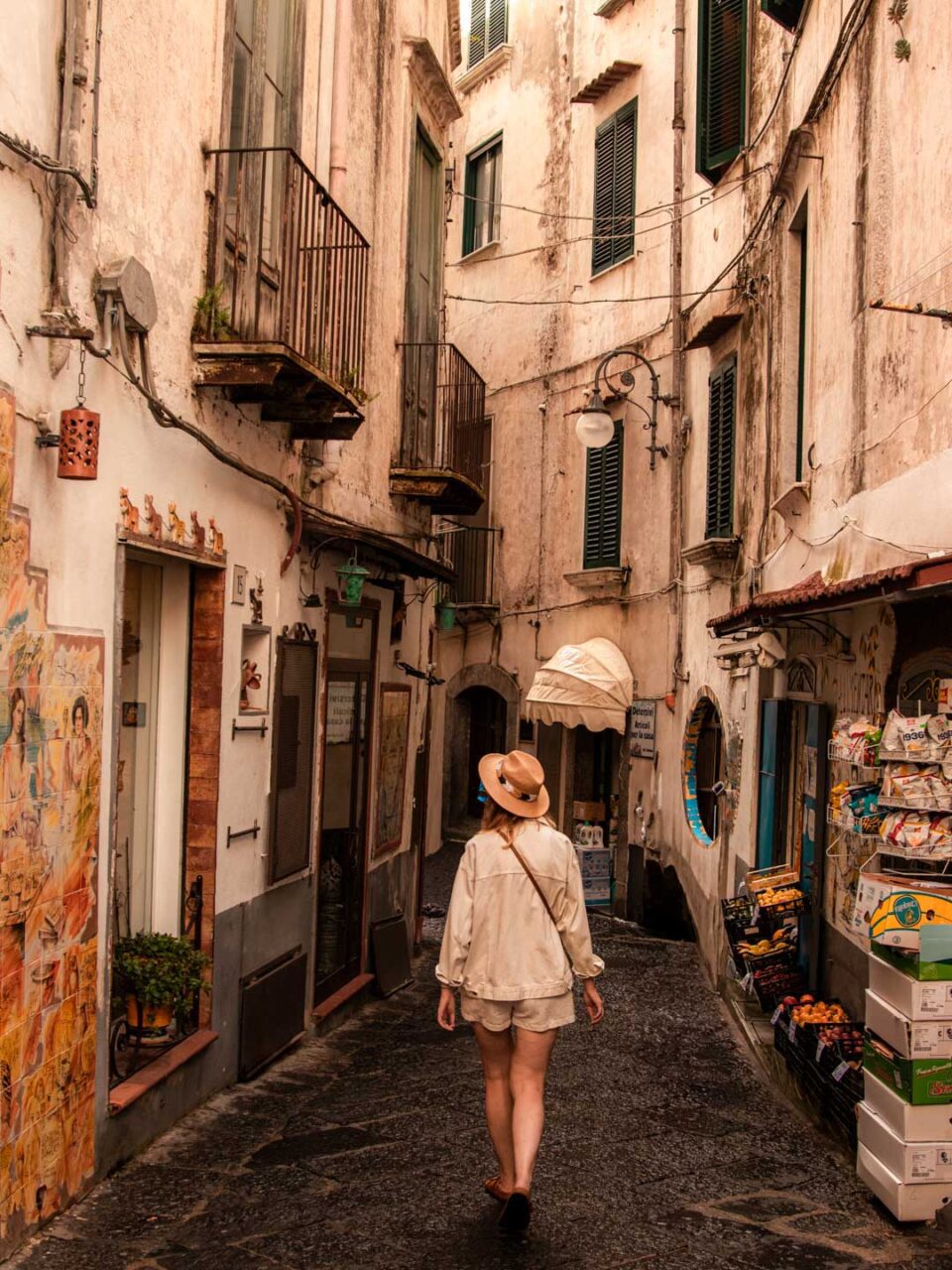 A walk through a narrow street on the Amalfi Coast - travel at a slower pace