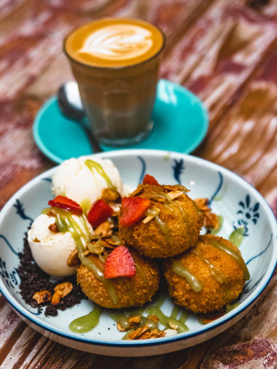 Sweet break in one of the cafes hidden in Chinatown's alleys, Kuala Lumpur