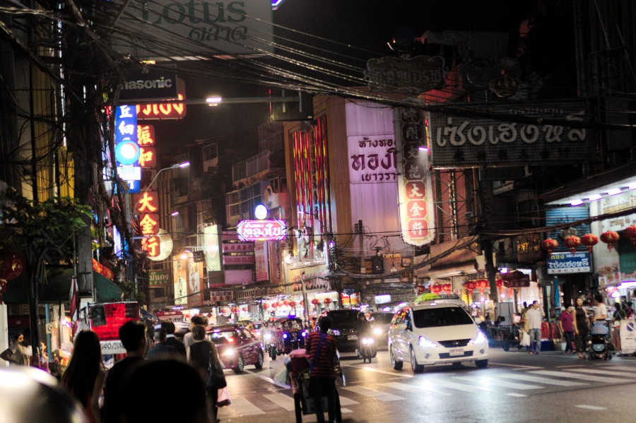 China Town at night, Bangkok, Thailand