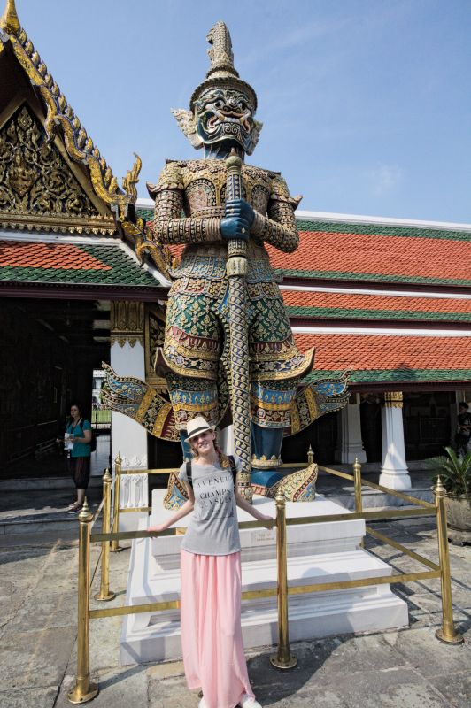 Mityczne olbrzymy strzegące Wat Phra Kaew ;) Bangkok, Tajlandia