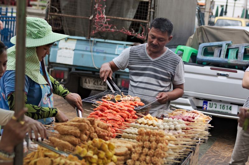 Jedzenie uliczne, Bangkok, Tajlandia