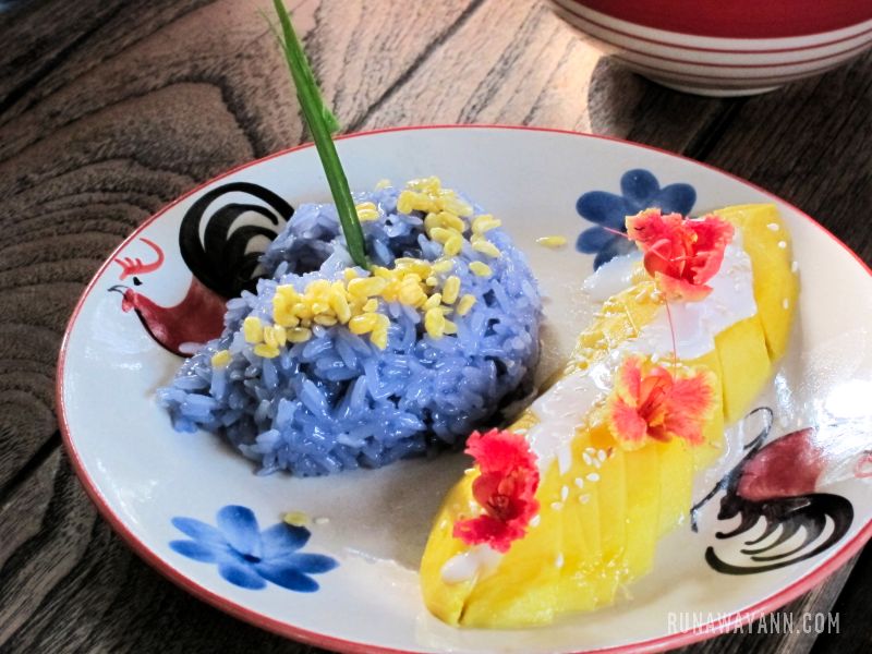 Mango sticky rice, Thai Farm Cooking School, Chiang Mai, Tajlandia