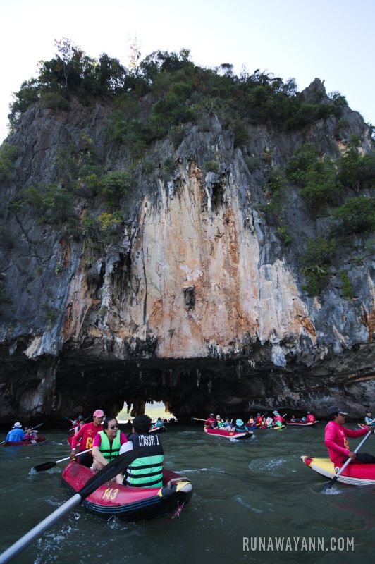 Canoeing, Phang Nga bay, Thailand