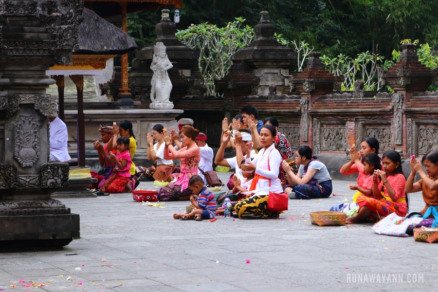 Holy spring in Tirta Empul, Bali