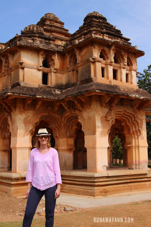 Lotus Mahal and Elephant Stables, Hampi, India