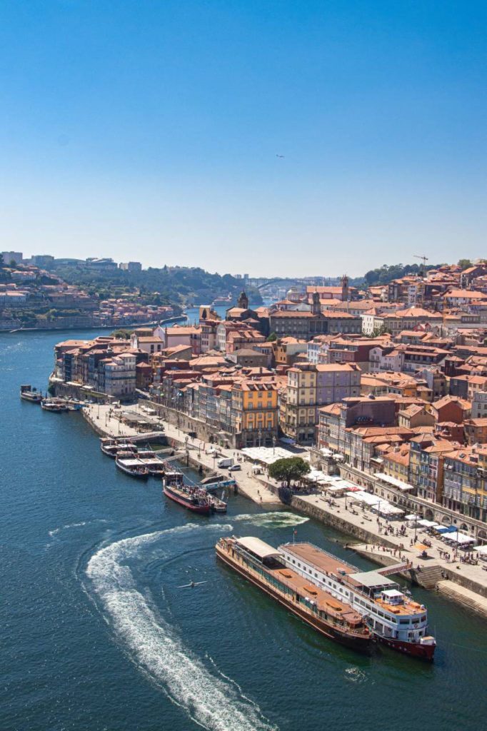 The view of Porto from the Dom Luís I Bridge is breathtaking