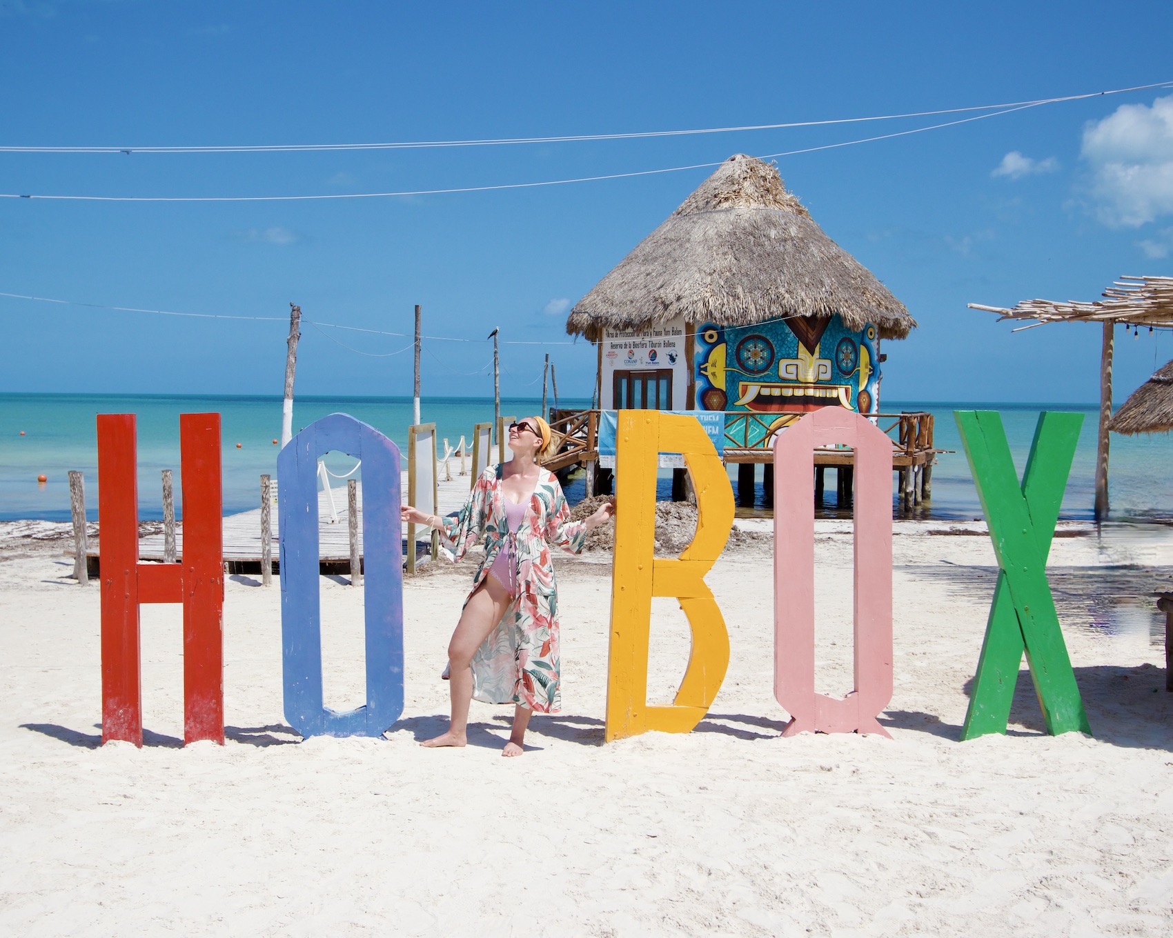 Woman on the beach on Isla Holbox, Quintana Roo, Mexico - Visitors Guide to Isla Holbox