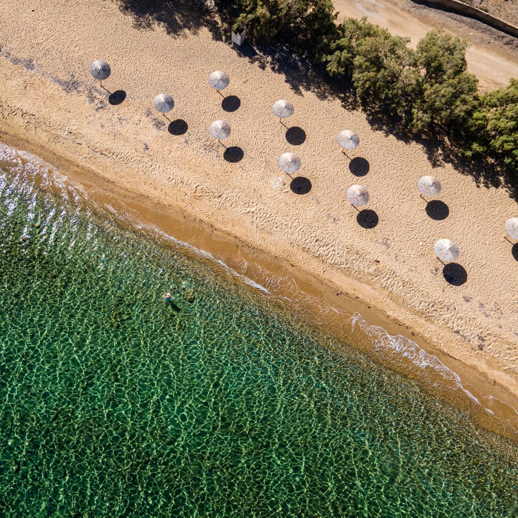Bird's-eye view on Agia Theodoti beach - 5 reasons to visit Ios, Greece