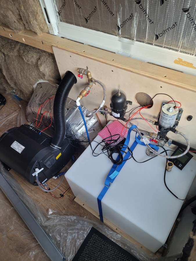 Water and Gas System in a Camper Van Under Construction