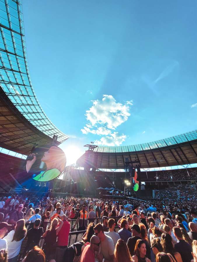Concert at the Olympiastadion in Berlin