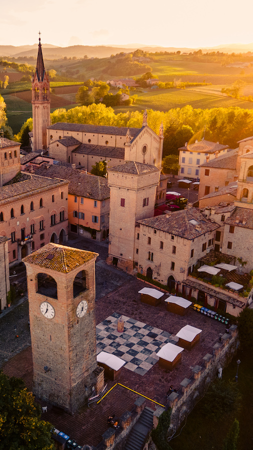 Castelvetro di Modena is a picturesque town located in the Emilia-Romagna region in Italy