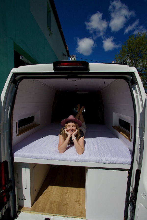Pull-Out Bed in a Campervan - Before and After 