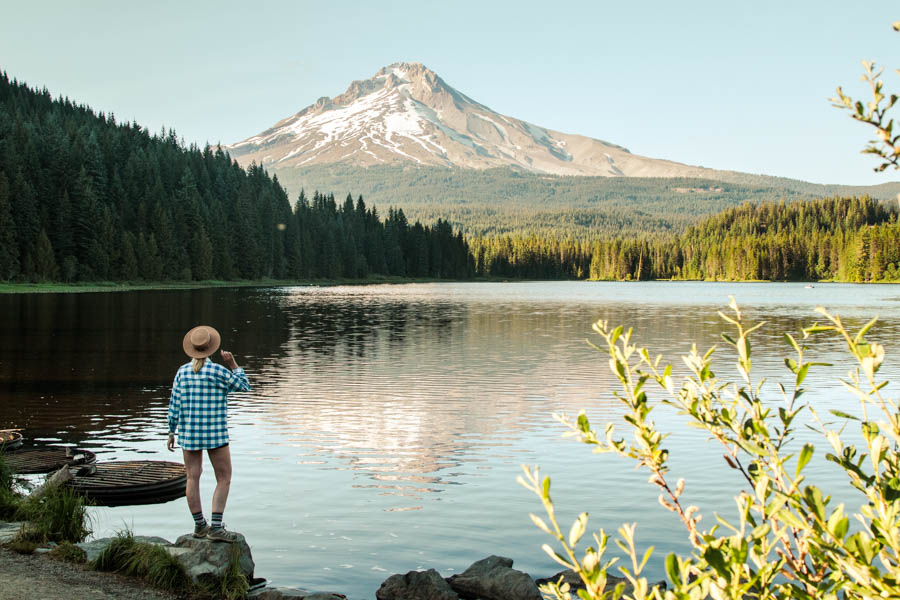 Trillium Lake is the perfect place to enjoy a beautiful sunset