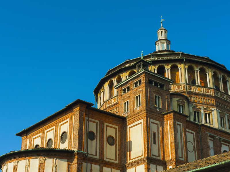The "Last Supper" in the Santa Maria delle Grazie in Milan is one of the most important art works in the world