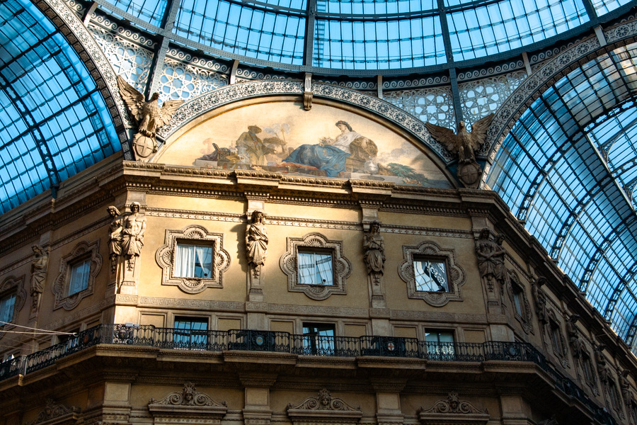 Galleria Vittorio Emanuele II in Milan is one of the oldest shopping centers in the world