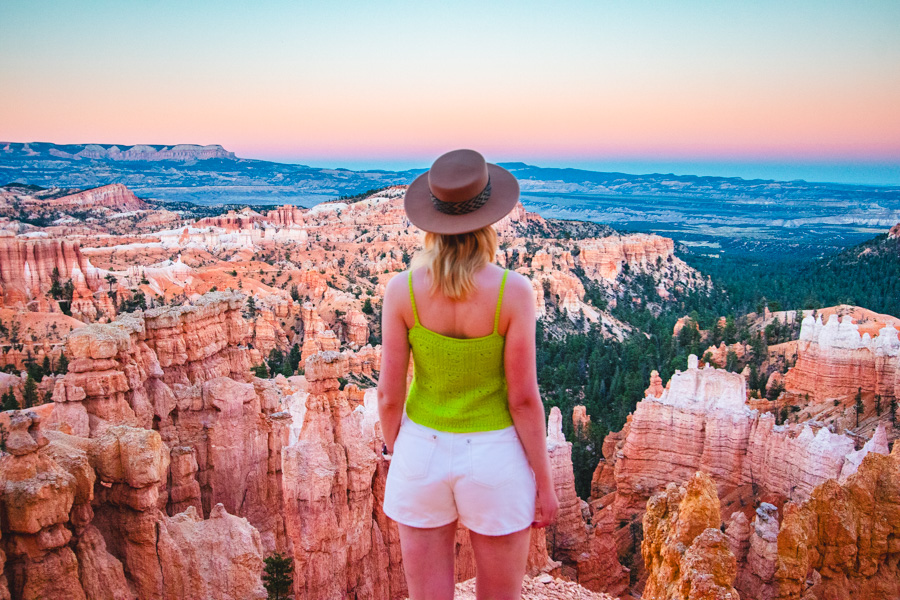 Experiencing the sunset in Bryce Canyon National Park is truly remarkable