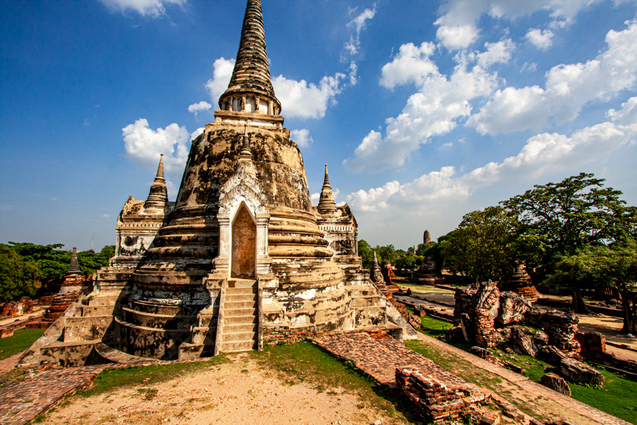 Świątynia w Ayutthaya w Tajlandii