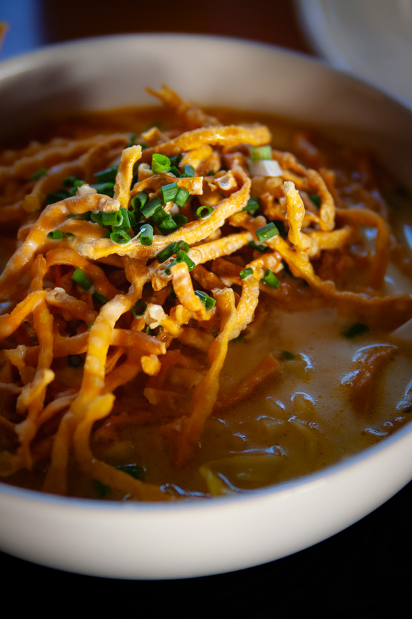 Khao soi in Mr Kai Restaurant - our favorite North Thai dish