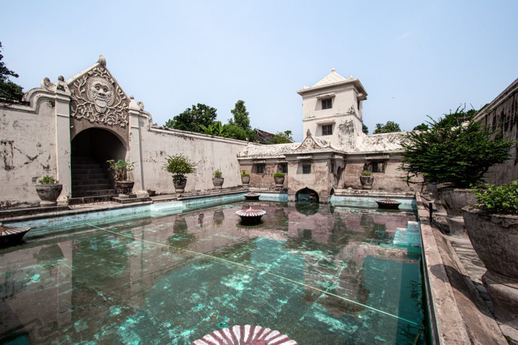Taman Sari in Yogyakarta enchants visitors with its historic water palace, reflecting the splendor of Java's past