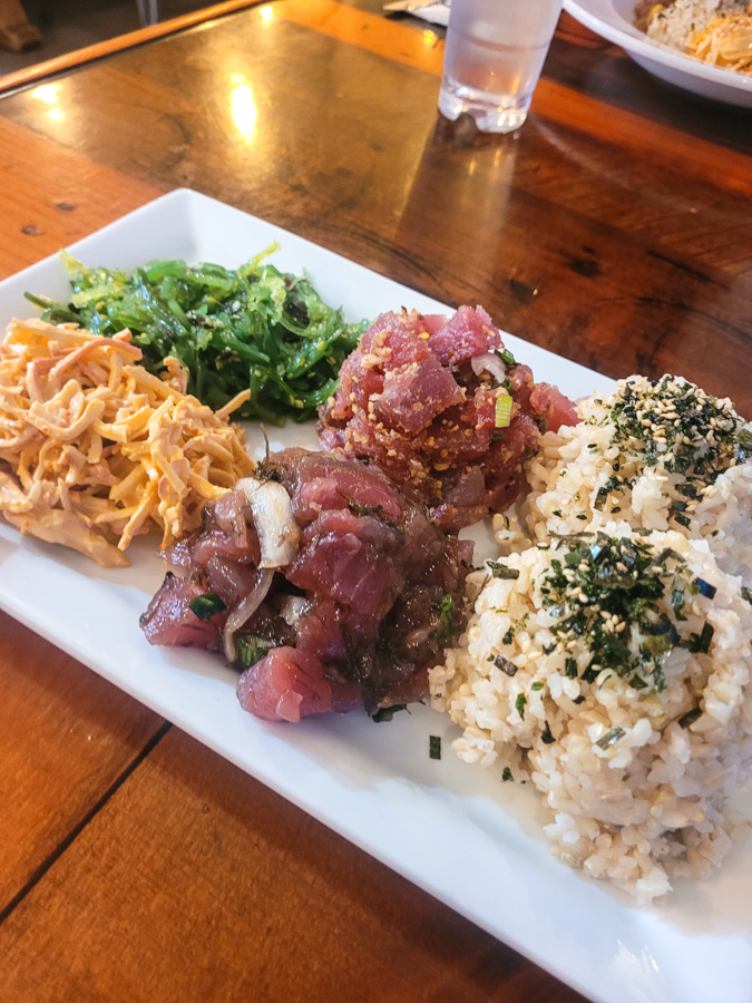 At Umekes Fish Market Bar & Grill in Kona, you'll enjoy delicious seafood and traditional island dishes