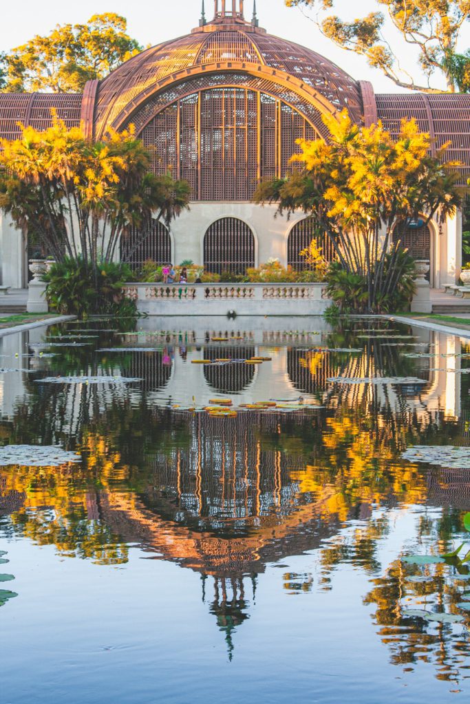 The iconic Botanical Building with its picturesque lily pond is a must-see in San Diego