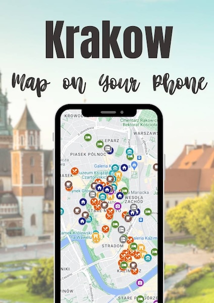 Krakow Attractions Map
