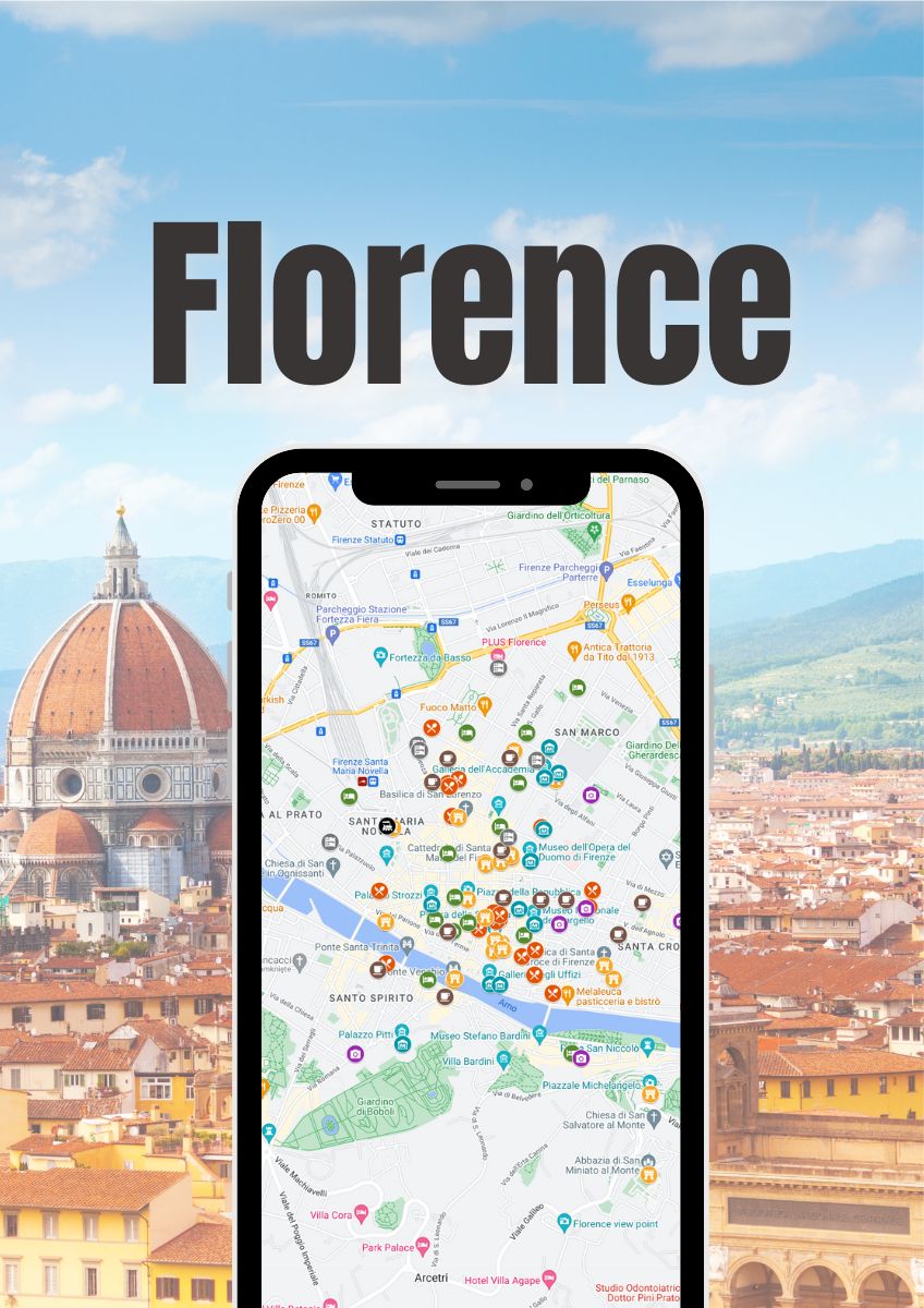 Florence Map with Attractions 