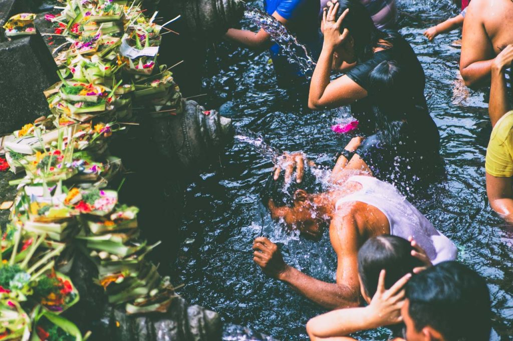 A visit to the sacred springs in Tirta Empul is one of the most unique things to do in Ubud