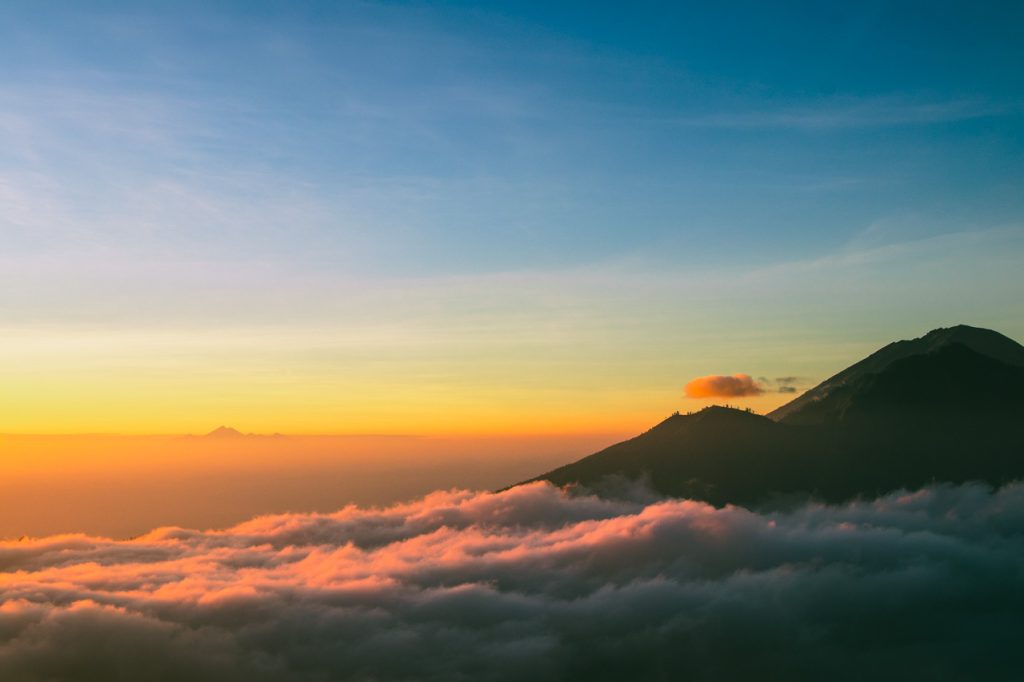 Trekking to Mount Batur at sunrise is one of the best attractions in Bali