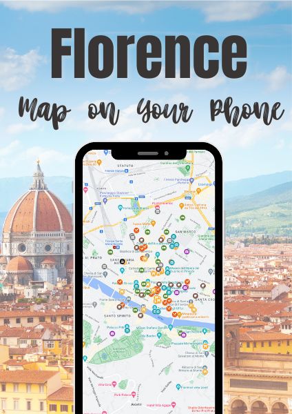 Florence map with attractions 