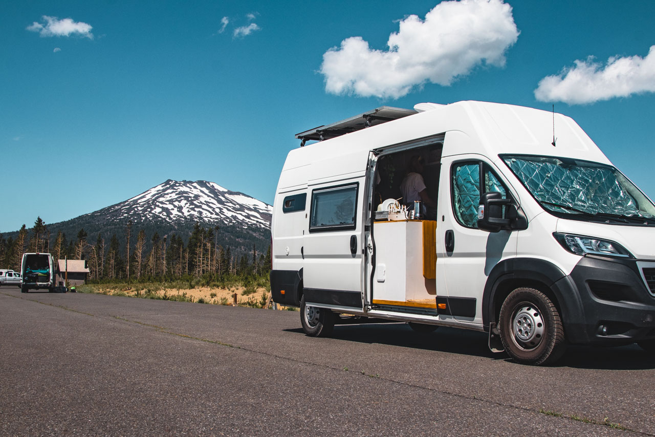 van camping