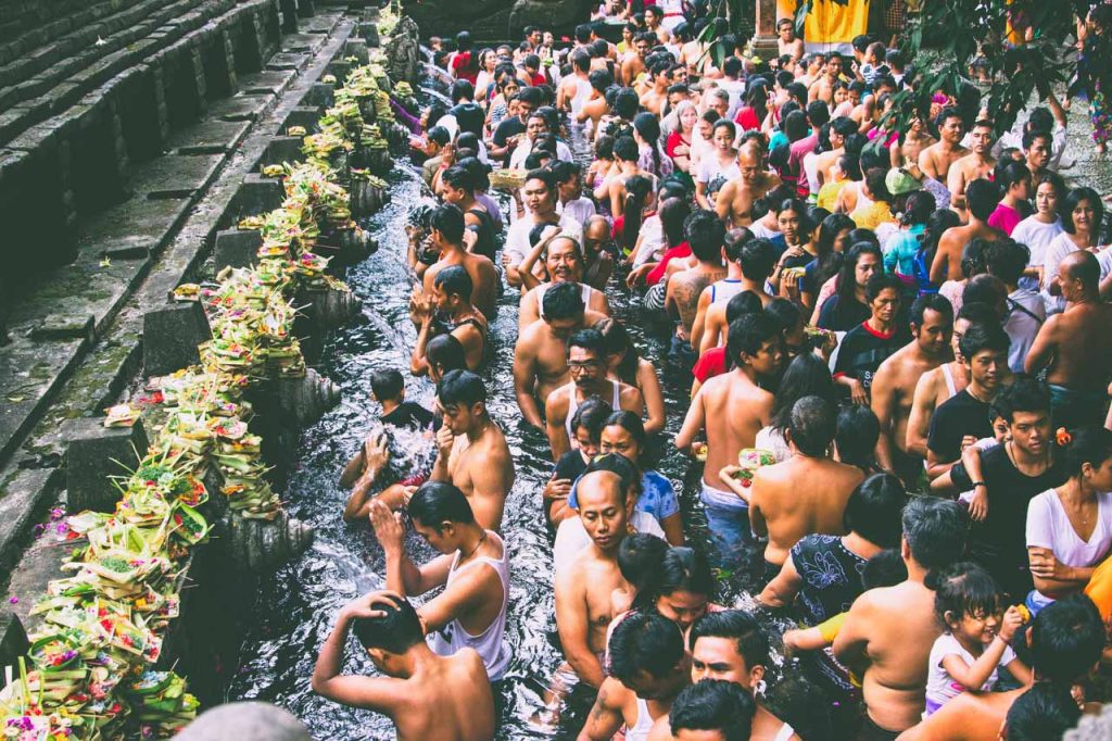 A visit to the sacred springs in Tirta Empul is one of the most unique things to do in Ubud