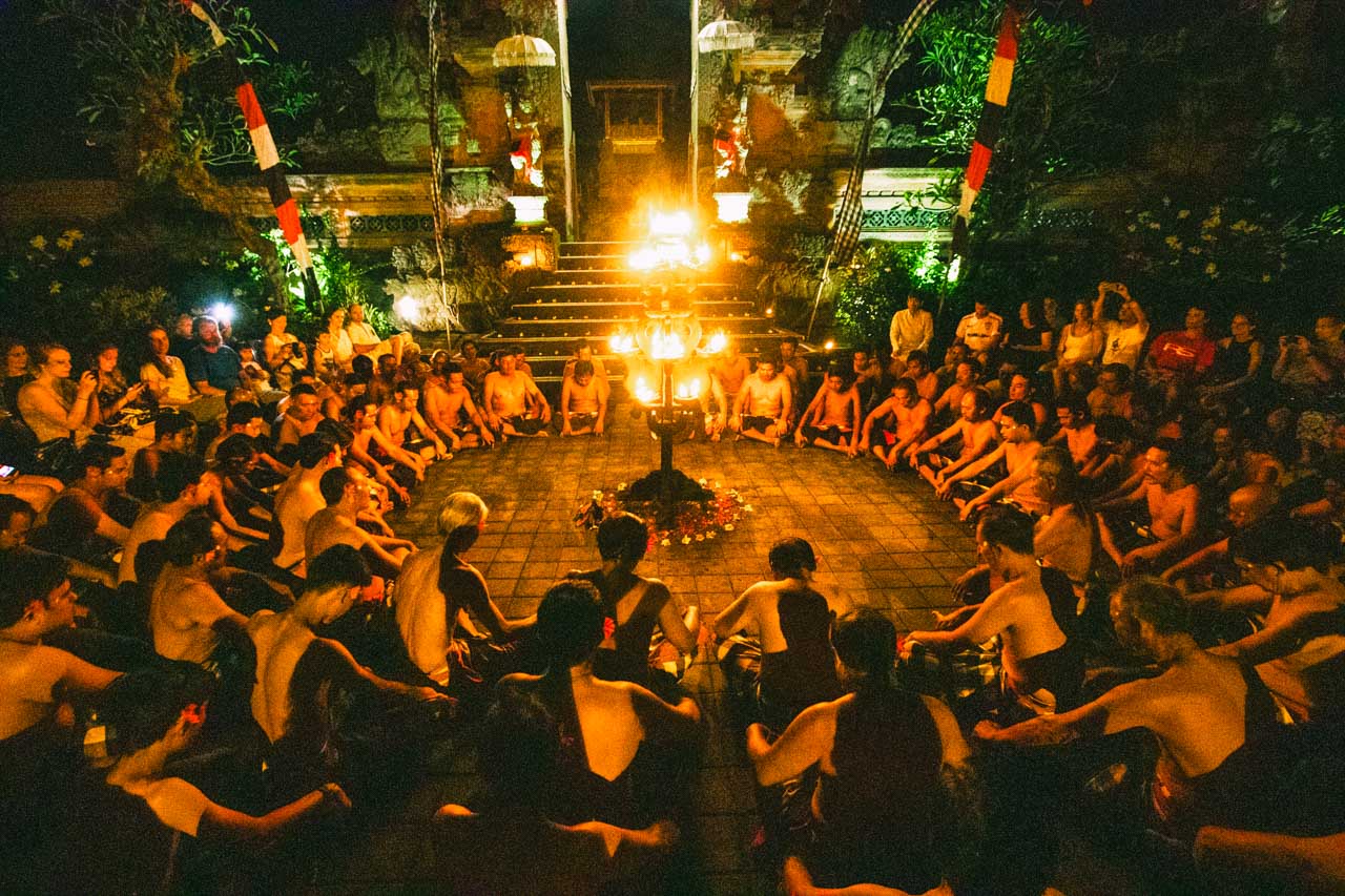 Watching the Kecak dance is a fascinating experience that should not be missed in Ubud