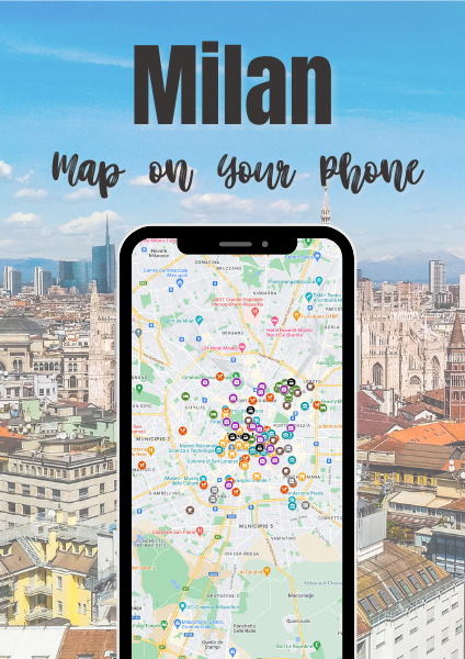 Milan map with attractions 