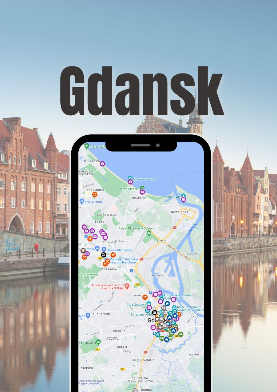 Gdansk Map with Attractions