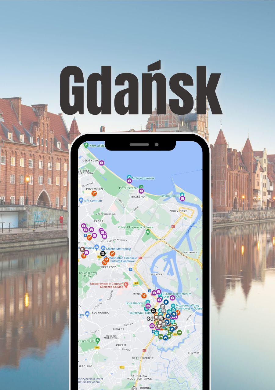 Mapa Gdańska z atrakcjami