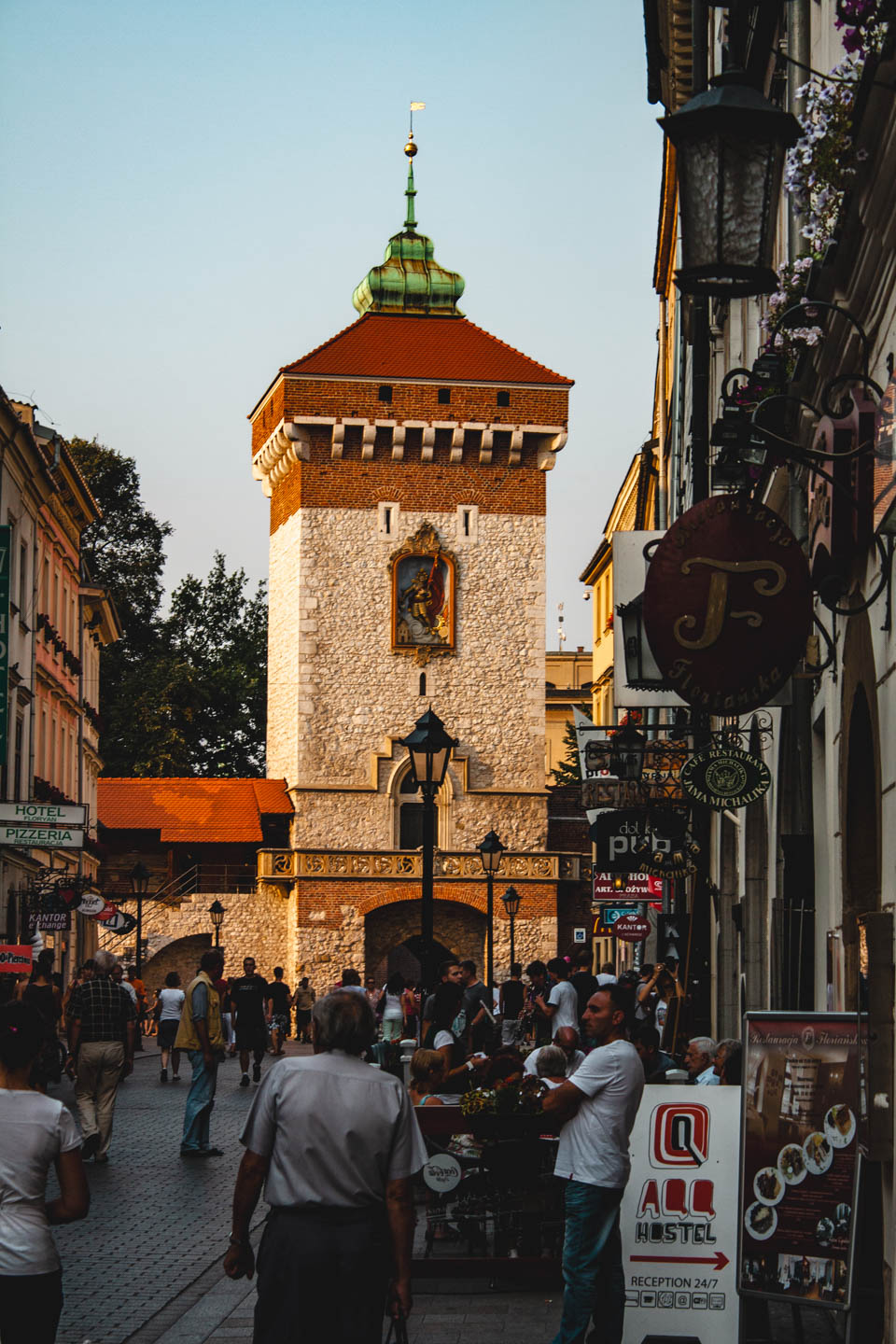 A walk along Floriańska Street in Krakow is a must-do when visiting the city