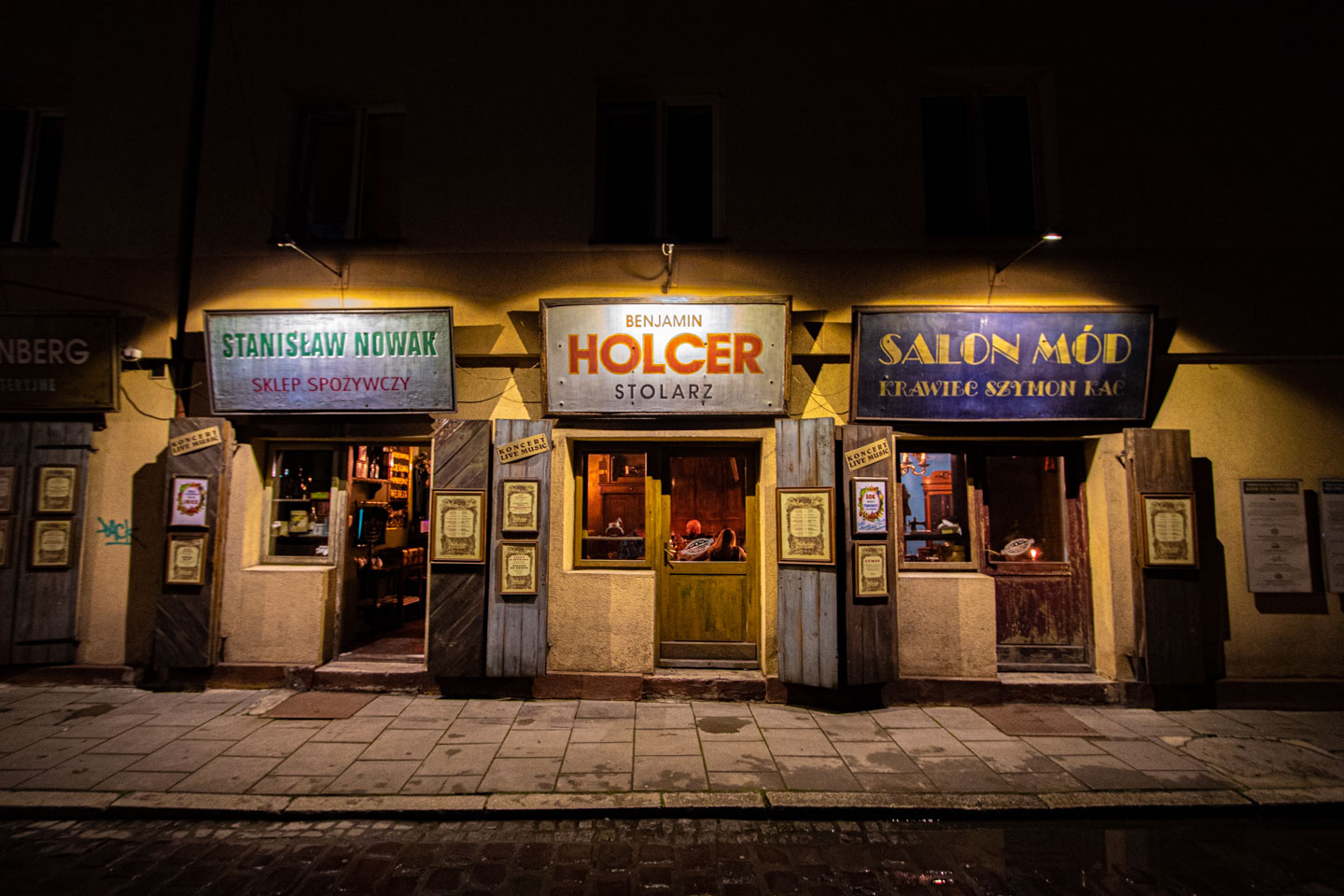 The Signs on Szeroka Street in Krakow