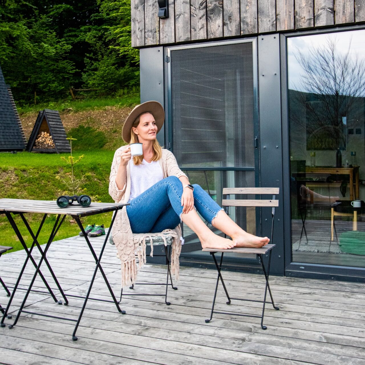 Morning coffee on the terrace - a place where everything slows down