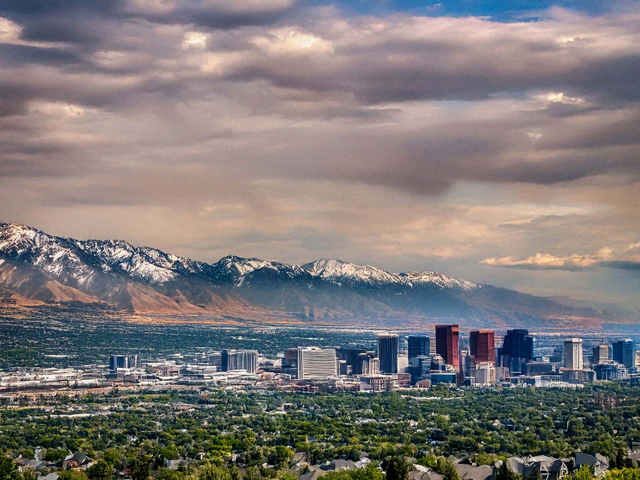 Charming Salt Lake City is a perfect place for skiing enthusiasts