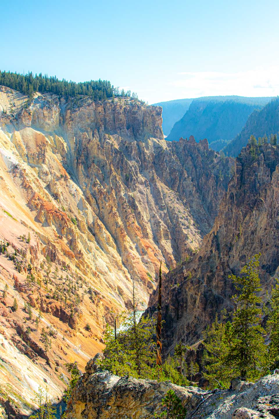 6. Grand Canyon of the Yellowstone - a place that looks like the inhale and exhale of nature