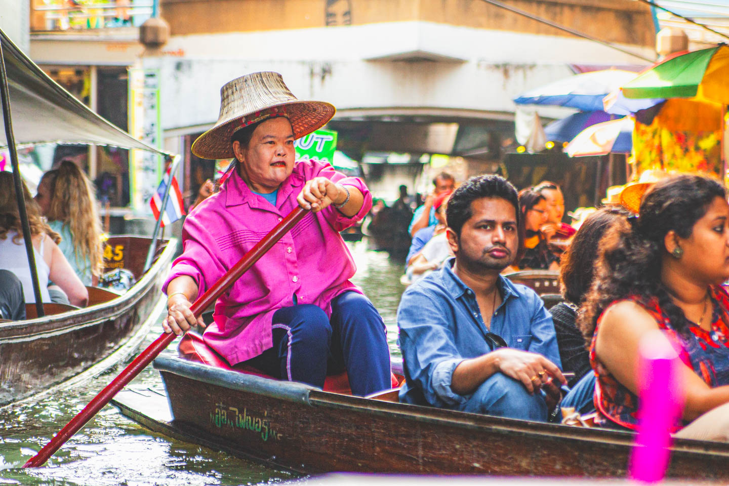 Damnoen Saduak is one of the last traditional floating markets in Thailand